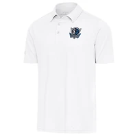 Polo Par Antigua blanc pour homme des Dallas Mavericks