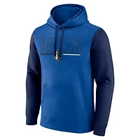 Sweat à capuche blocs de couleurs bleu Dallas Mavericks Outline pour homme