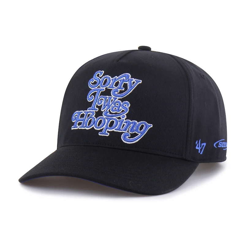 Casquette ajustable Hitch « Désolé, je jouais au basket » de la marque pour hommes vue par les Dallas Mavericks noirs de 1947
