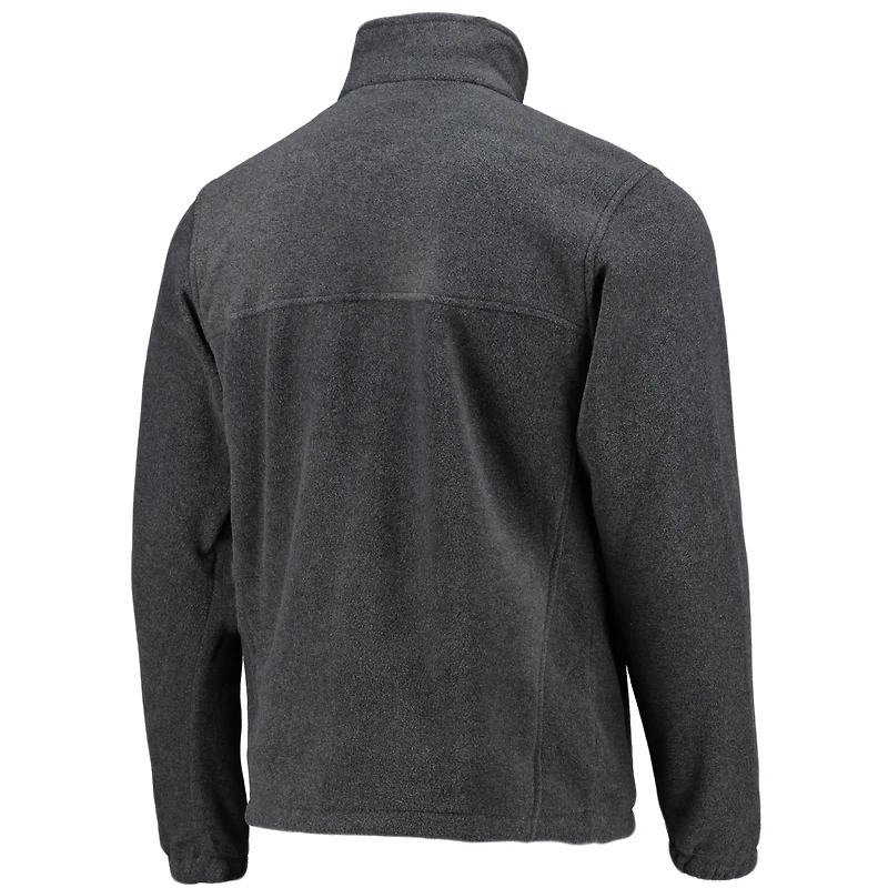 Veste Flanker zippée Columbia Dallas Mavericks pour homme, couleur anthracite chiné
