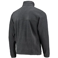 Veste Flanker zippée Columbia Dallas Mavericks pour homme, couleur anthracite chiné