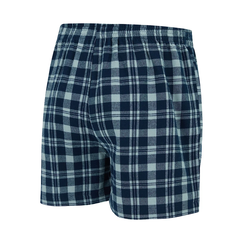 Men's Concepts Sport Navy/Gray Dallas Mavericks Hawthorn Flannel Boxer