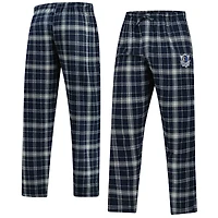 Pantalon de pyjama en flanelle à carreaux Ultimate Dallas Mavericks bleu marine/gris Concepts Sport pour homme