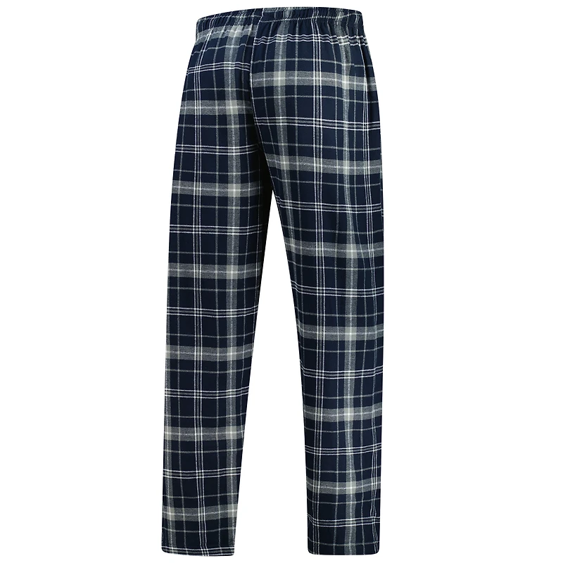 Pantalon de pyjama en flanelle à carreaux Ultimate Dallas Mavericks bleu marine/gris Concepts Sport pour homme
