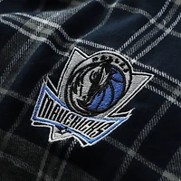 Pantalon de pyjama en flanelle à carreaux Ultimate Dallas Mavericks bleu marine/gris Concepts Sport pour homme