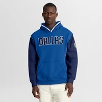 Men's Fanatics  Blue/Navy Dallas Mavericks Half Court Shot Clock Fastbreak Hoodie