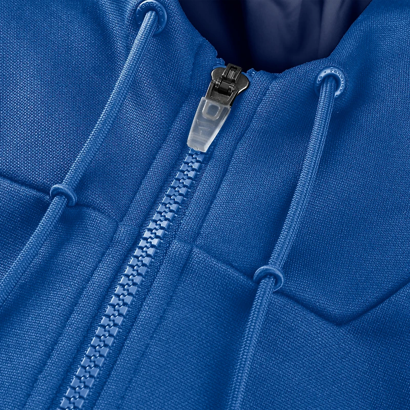 Men's Fanatics Blue Dallas Mavericks Back Door Cut Play Defender Full-Zip Hoodie