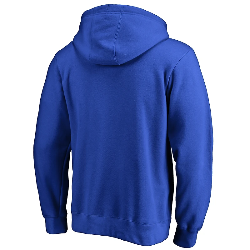 Sweat à capuche Fanatics Blue Dallas Mavericks pour homme, grandes tailles, logo principal