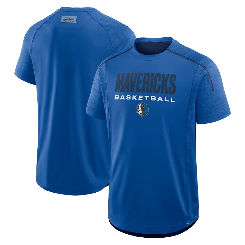 Men's Fanatics Blue Dallas Mavericks Inbound Pass Play Practice T-Shirt