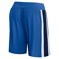 Short en maille emblématique Fanatics Blue Dallas Mavericks Referee pour homme