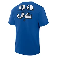 T-shirt Fanatics Cooper Flagg bleu Dallas Mavericks « The Paint » avec nom et numéro pour homme