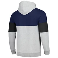 Men's Fanatics Navy Dallas Mavericks Contrast Pieced Pullover Hoodie