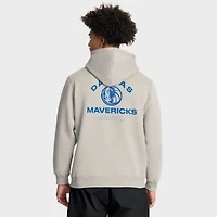 Sweat à capuche premium blanc cassé Dallas Mavericks Crossover Collection Blocked Shot pour homme Fanatics