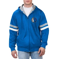 Veste à capuche entièrement zippée G-III Sports by Carl Banks pour hommes, bleue, Dallas Mavericks Contender