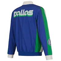 Blouson aviateur en nylon entièrement zippé JH Design Royal Dallas Mavericks City Edition 2022/23 pour homme