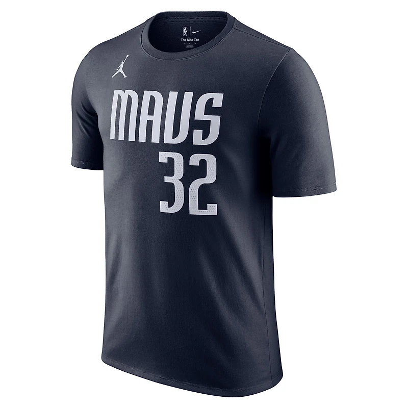T-shirt Jordan Brand Cooper Flagg bleu marine pour homme, Dallas Mavericks, choix de premier tour la draft NBA 2025, édition Statement, nom et numéro