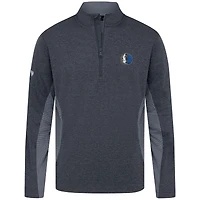 Men's Levelwear Dark Heather Gray Dallas Mavericks Waffle Insignia 2.0 Quarter-Zip Pullover