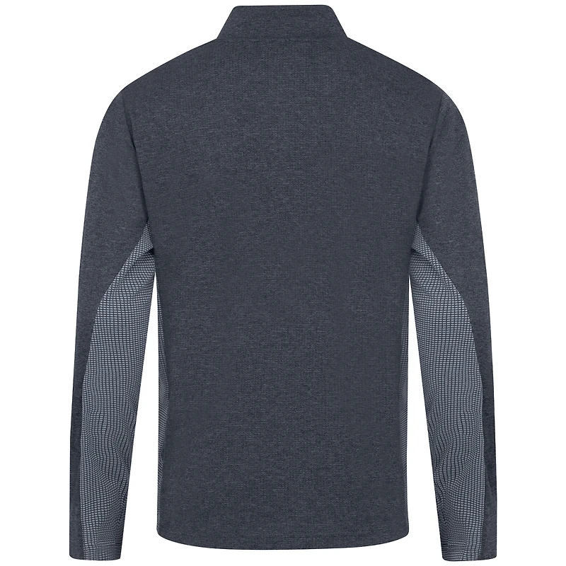 Men's Levelwear Dark Heather Gray Dallas Mavericks Waffle Insignia 2.0 Quarter-Zip Pullover