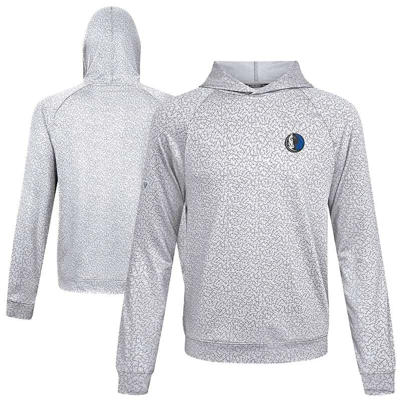 Sweat à capuche blanc Challenger Dallas Mavericks pour homme Levelwear