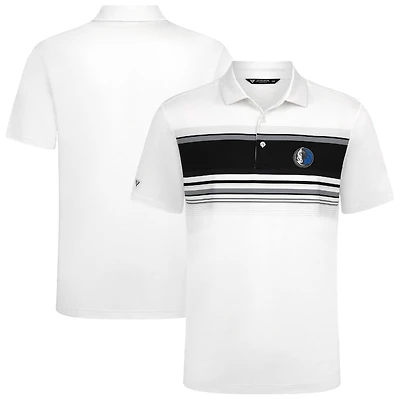 Polo blanc Dallas Mavericks Onward pour homme Levelwear