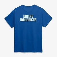 Men's Logo Athletic Blue Dallas Mavericks Wordmark T-Shirt
