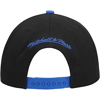 Men's Mitchell & Ness Black/Royal Dallas Mavericks Side Core 2.0 Snapback Hat