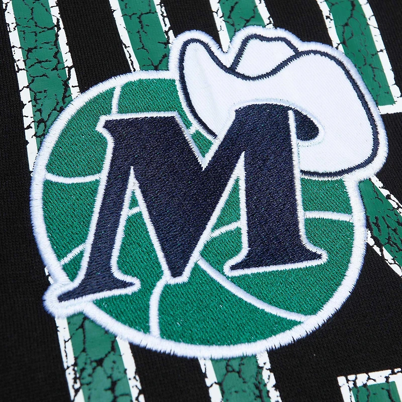 Men's Mitchell & Ness Black Dallas Mavericks Hardwood Classics OG 2.0 Pullover Hoodie