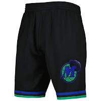 Short Swingman noir Mitchell & Ness Dallas Mavericks Hardwood Classics Reload 2.0 pour homme