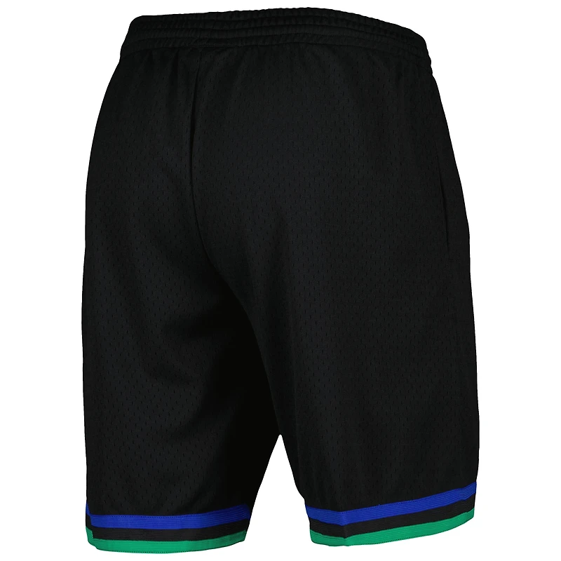 Men's Mitchell & Ness Black Dallas Mavericks Hardwood Classics Reload 2.0 Swingman Shorts