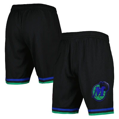 Short Swingman noir Mitchell & Ness Dallas Mavericks Hardwood Classics Reload 2.0 pour homme