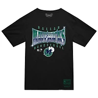 T-shirt noir lumineux pour homme Mitchell & Ness Dallas Mavericks Worldwide Collection