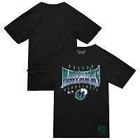 T-shirt noir lumineux pour homme Mitchell & Ness Dallas Mavericks Worldwide Collection