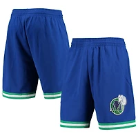 Mitchell & Ness Blue Dallas Mavericks 1998 Hardwood Classics 75e anniversaire Swingman Shorts pour hommes