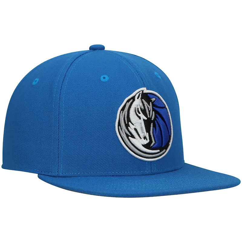 Men's Mitchell & Ness Blue Dallas Mavericks Ground 2.0 Snapback Hat