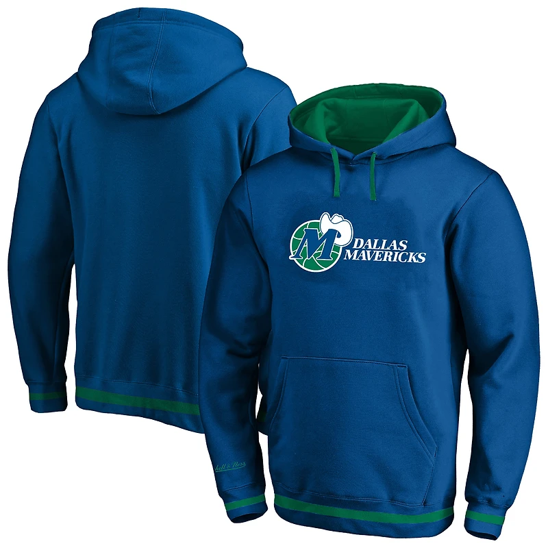 Men's Mitchell & Ness Blue Dallas Mavericks Hardwood Classics Big Tall Hoodie