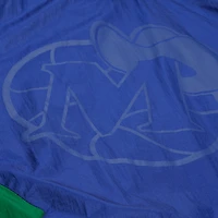 Veste coupe-vent à capuche entièrement zippée Mitchell & Ness bleue Dallas Mavericks Playmaker pour homme