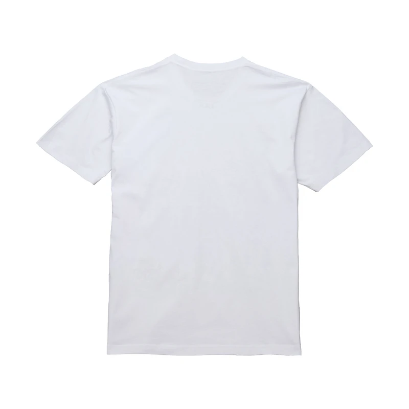 T-shirt blanc à imprimé craie Dallas Mavericks Hardwood Classics de Mitchell & Ness Dirk Nowitzki pour homme