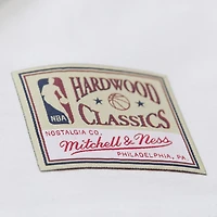 T-shirt blanc à imprimé craie Dallas Mavericks Hardwood Classics de Mitchell & Ness Dirk Nowitzki pour homme