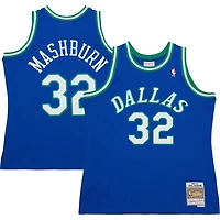 Maillot Mitchell & Ness Jamal Mashburn Swingman bleu Dallas Mavericks 1993/94 Hardwood Classics pour homme