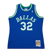 Maillot Mitchell & Ness Jamal Mashburn Swingman bleu Dallas Mavericks 1993/94 Hardwood Classics pour homme