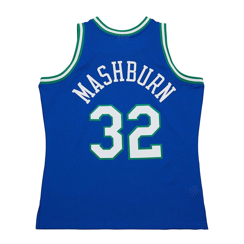 Maillot Mitchell & Ness Jamal Mashburn Swingman bleu Dallas Mavericks 1993/94 Hardwood Classics pour homme