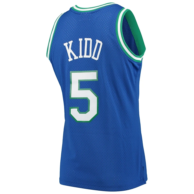 Maillot Swingman Mitchell & Ness Jason Kidd bleu Dallas Mavericks 1994/95 Hardwood Classics pour homme