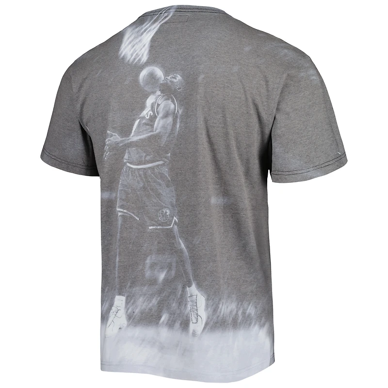 T-shirt Mitchell & Ness Michael Finley Heather Grey Dallas Mavericks Above The Rim pour hommes