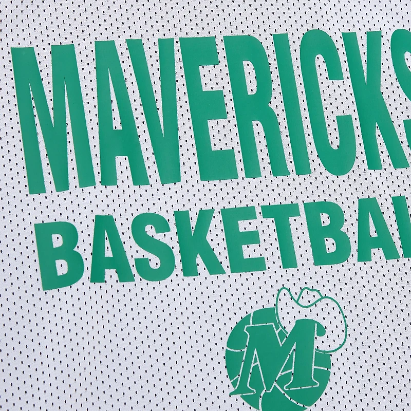 Men's Mitchell & Ness Navy/White Dallas Mavericks Hardwood Classics Reversible Mesh Practice Jersey