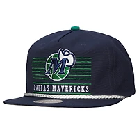 Casquette snapback Mitchell & Ness bleu marine Dallas Mavericks Ascend Deadstock pour homme