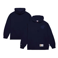 Men's Mitchell & Ness Navy Dallas Mavericks Hardwood Classics Tonal Pullover Hoodie