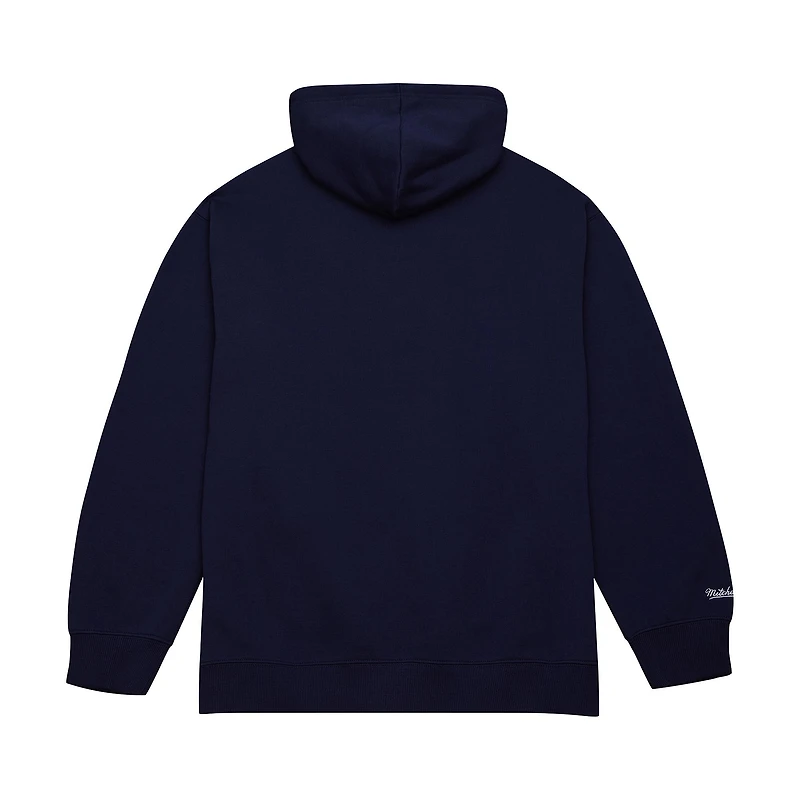 Men's Mitchell & Ness Navy Dallas Mavericks Hardwood Classics Tonal Pullover Hoodie