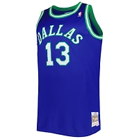 Maillot Homme Mitchell & Ness Steve Nash Bleu Dallas Mavericks Big Tall Hardwood Classics 1998/99 Swingman