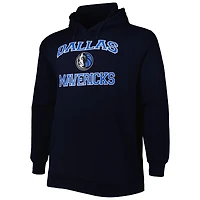 Men's Navy Dallas Mavericks Big & Tall Heart Soul Pullover Hoodie