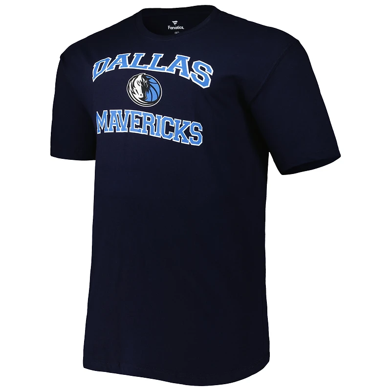 T-shirt homme bleu marine Dallas Mavericks Big & Tall Heart Soul